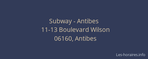 Subway - Antibes