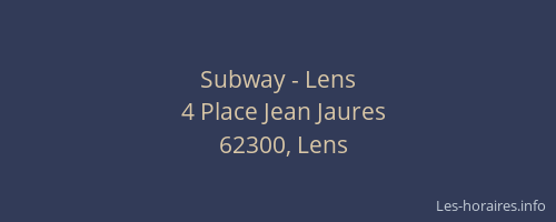 Subway - Lens