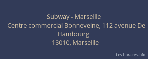 Subway - Marseille