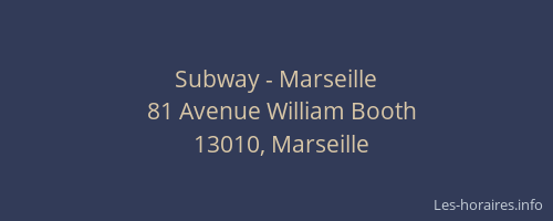 Subway - Marseille