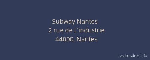 Subway Nantes