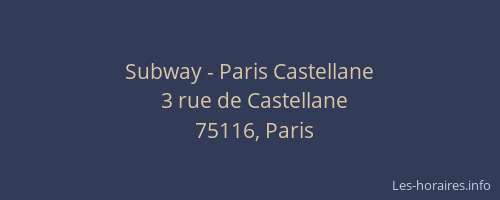 Subway - Paris Castellane