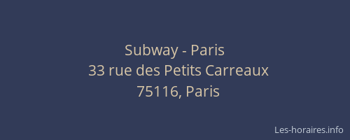 Subway - Paris