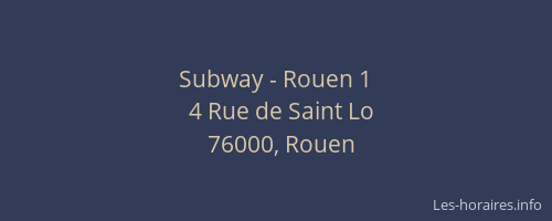 Subway - Rouen 1