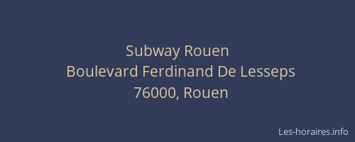 Subway Rouen