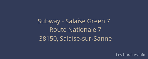 Subway - Salaise Green 7