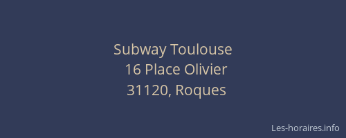 Subway Toulouse