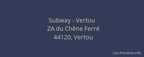 Subway - Vertou