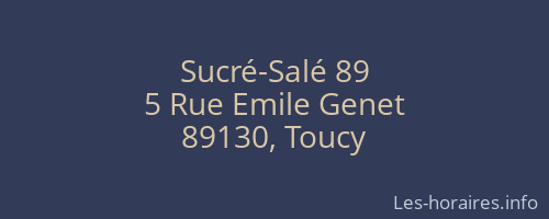 Sucré-Salé 89