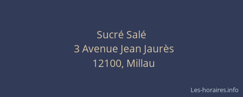 Sucr&eacute; Sal&eacute;