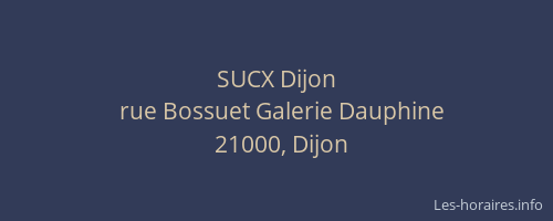 SUCX Dijon