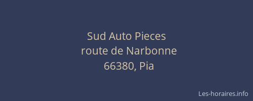 Sud Auto Pieces