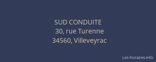 SUD CONDUITE
