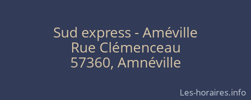 Sud express - Améville