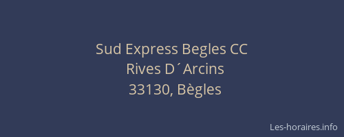 Sud Express Begles CC