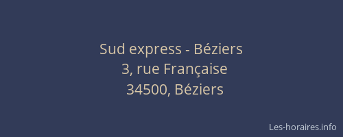 Sud express - Béziers