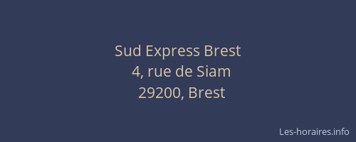 Sud Express Brest