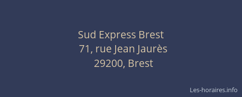 Sud Express Brest