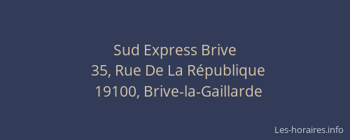 Sud Express Brive