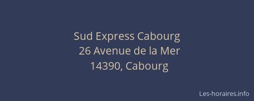 Sud Express Cabourg