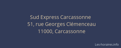 Sud Express Carcassonne