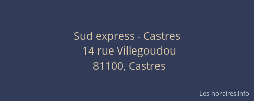 Sud express - Castres