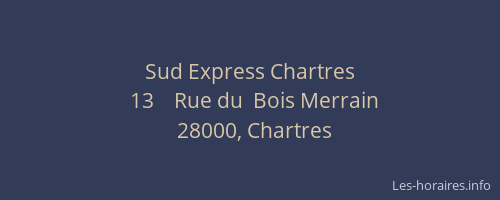 Sud Express Chartres