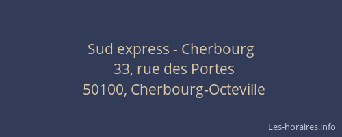 Sud express - Cherbourg