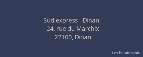 Sud express - Dinan