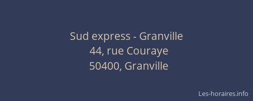 Sud express - Granville