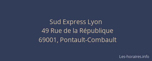Sud Express Lyon