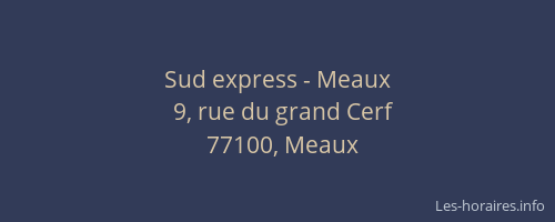 Sud express - Meaux