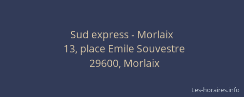 Sud express - Morlaix