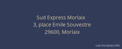 Sud Express Morlaix