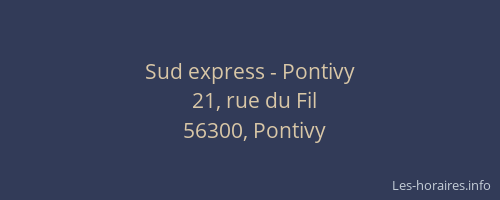 Sud express - Pontivy