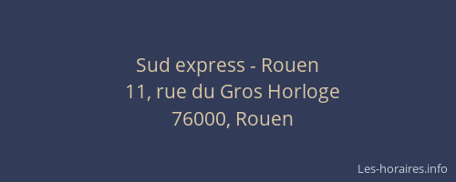 Sud express - Rouen