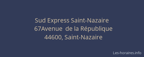 Sud Express Saint-Nazaire