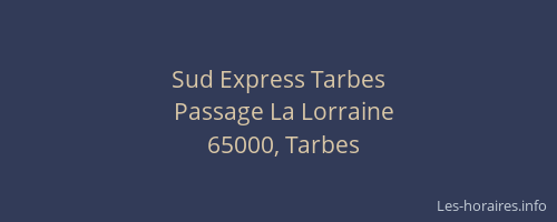 Sud Express Tarbes