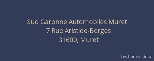 Sud Garonne Automobiles Muret
