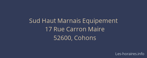 Sud Haut Marnais Equipement