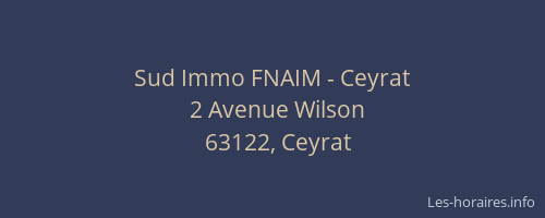 Sud Immo FNAIM - Ceyrat