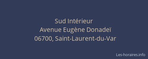 Sud Intérieur