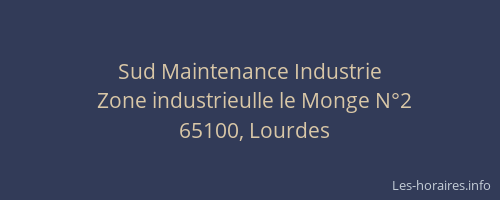 Sud Maintenance Industrie