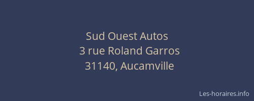 Sud Ouest Autos