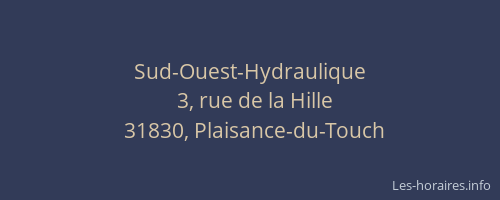 Sud-Ouest-Hydraulique