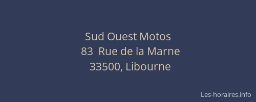 Sud Ouest Motos