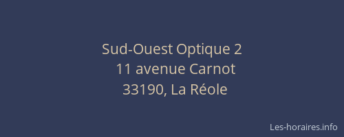 Sud-Ouest Optique 2
