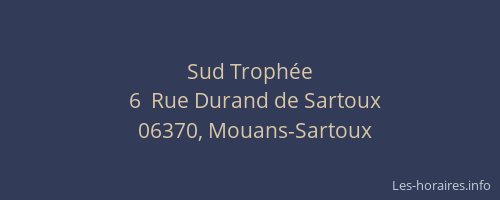 Sud Trophée