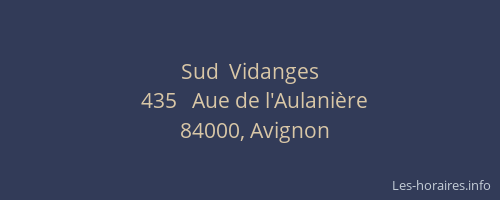 Sud  Vidanges