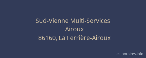 Sud-Vienne Multi-Services